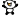 パンダがジャンプ