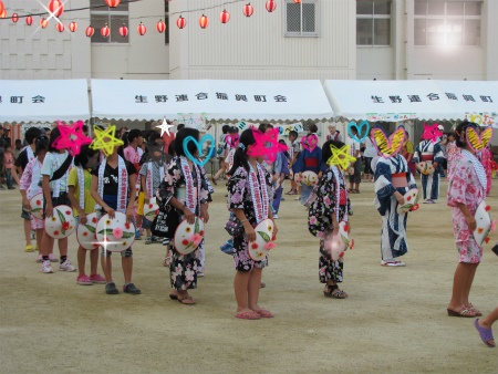 たくさん練習した盆踊りをお披露目 盆踊り.jpg